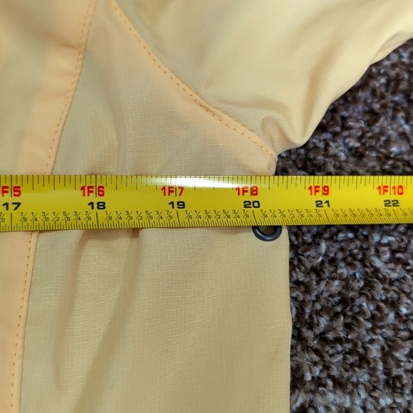 Eddie Bauer Sport Packable Rain Jacket Windbreaker Size Medium Bright Yellow - Picture 8 of 14